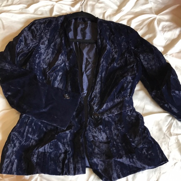 Christian Aujard Velvet Jacket - blue XS - Picture 2 of 2